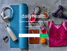 Tablet Screenshot of dailyhealth.com